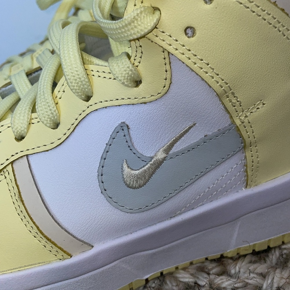 Nike Dunk High up rebel yellow sneakers shoes - Picture 6 of 11